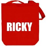 Ricky Male Names Tote Bag (Red, Canvas, Unisex)