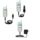 Deluxe Kit for the Motorola C343c includes a USB cable with Car and Wall Charger - Gomadic Brand w/ TipExchange Technology
