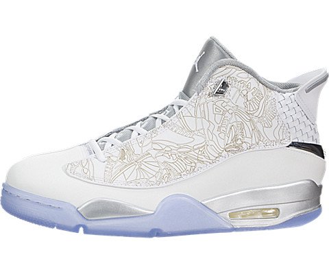 Jordan Mens Dub Zero Laser White-Metallic Silver 705413-100