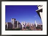 Avenida 9 de Julio and Obelisco, Buenos Aires, Argentina Collections Framed Photographic Poster Print by Michele Molinari, 29x21