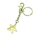Swarovski Aura Borealis Crystal Star Fish Key Chain Keychain Silver Tone Handbag Charm