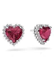Genuine Pink Tourmaline 14kt White Gold Earrings