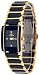 Oniss Women's Caprice Collection Black Ceramic Watch with Gold Trim Model ON-294-LG1