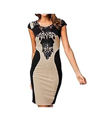 Sexy Mini-SILHOUETTESheath Above the Knee Summer Lace Embroidered Sleeveless General Print Empire   Waistline Mini Dress 