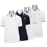 Fred Perry Men's Polo in Navy.White
