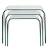 Clear Glass Nest of Tables