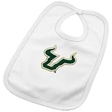 South Florida Bulls Infant White Team Logo Cotton Bib