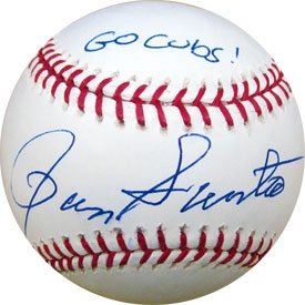 Ron Santo ''Go Cubs!'' Autographed/Hand Signed Baseball