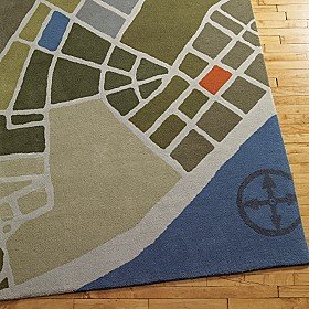 Kids Aerial Map Rug - 4 x 6' Rug (Aerial)