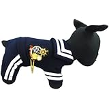 Alfie Couture Designer Pet Apparel - Frank Sailor Jumper - Color: Navy, Size: M