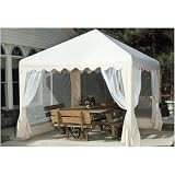 Complete 10' x 10' Garden Party Canopy Color: Almond