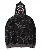 BAPE BY A BATHING APE 大人気 メンズパーカー マルチカラー [並行輸入品] (XL, ブラック)
