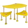 Links 40100120 HANNA Tisch Fun Collection, Gelb, 57x98x50 + 30x40x30 cm, 2 St�hle