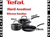 Tefal Expert Cook Hard Anodised 3 Piece Saucepan set