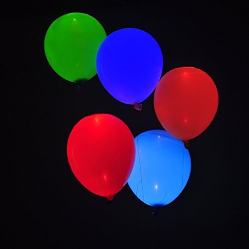 Donnadream 20 Pcs 12" LED Balloons, Flashing Birthday Balloons With Colorful LED Lights, Great Party Surprise for Kids and Adults