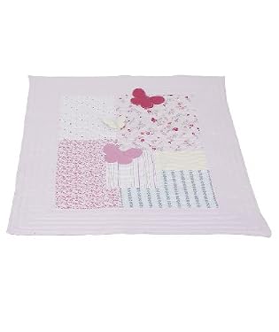 Rosebud embroidered quilt
