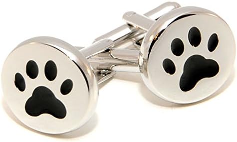 CuffSmart Paw Print Animal Kindness Cufflinks w/ Box