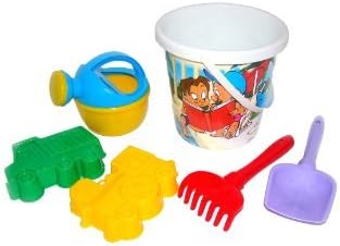 Wader Decorated Bucket/ Spade/ Rake/ Sand Moulds and a Watering Can by Polesie Wader