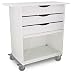 TrippNT 51801 High Density Polyethylene/ABS Core EW Extra Wide Storage Lab Cart with 3" Rubber Caster, 36" Width x 34-1/2" Height x 17-5/8" Depth