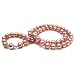 HinsonGayle Handpicked Premium AAA 7.5-8.5mm Pink Cultured Pearl Necklace (14k White Gold)