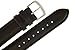JP Leatherworks Mens Padded Genuine Leather Watchband - Color Black - 22mm Width - Extra Long Watch Band