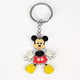 Mickey Mouse Steel Keychain Keyring Ring Keyfob