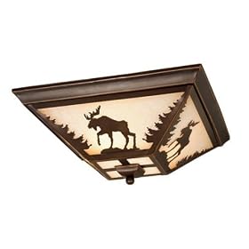 Yellowstone Flush Mount in Burnished Bronze