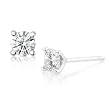 1/2ctw Round Diamond Stud Earrings in 14k White Gold (HI/I1)