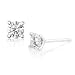 1/2ctw Round Diamond Stud Earrings in 14k White Gold (HI/I1)