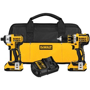DEWALT DCK281D2 20V Max XR Lithium Ion Brushless Compact Drill/Driver & Impact Driver Combo Kit