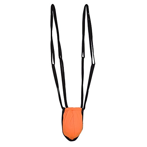 CandyMan Men s Jock Suspenders, Orange, Medium
