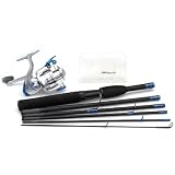 Shakespeare Excursion Deluxe Travel Rod/Reel Kits Model: EXC66SPPRKIT (6 pc., 6' 6", M)