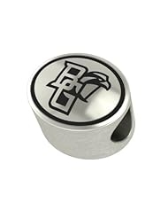 Bowling Green College Bead Fits Most Pandora Style Bracelets Including Pandora, Chamilia, Biagi, Zable, Troll and More. High Quality Bead in Stock for Immediate Shipping