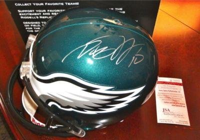 Desean Jackson Signed Helmet - F S + JSA COA - Autographed NFL Helmets