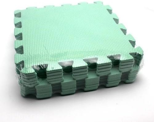 10pcs Floor Foam Mat Interlock Child Kids Baby Crawling Floor Playing Secure Kit green