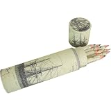 Rossi Italian Set of 12 Colored Pencils in Decorated Case