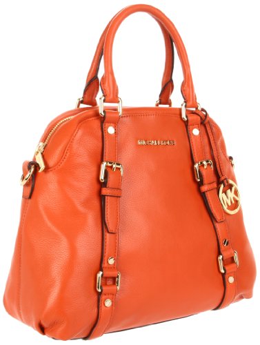 Michael Michael Kors Bedford Large Bowling Satchel, Burnt Orange