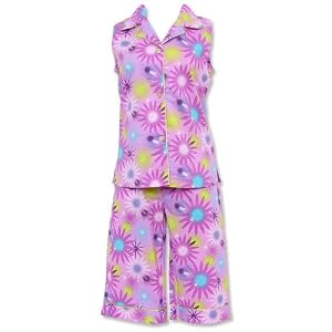 Buy Frankie and Johnny Spiro Plus Size Sleeveless Crop Pajama by Frankie & Johnny
