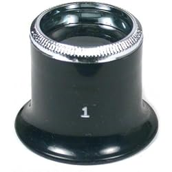 Loupe Eyeglass Magnifier Lens Jeweler Magnifier + Ring