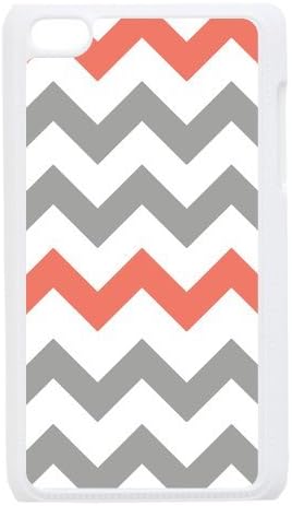 Custom White Chevron Grey Young Brown IPod Touch 4 Plastic Case