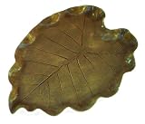 ArtisanStreet's Hand Modeled Ceramic Platter. Dish Created from Impression of Elephant Ear Leaf