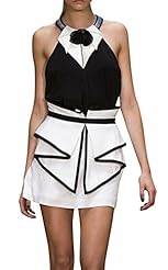 Sexy Spring Summer Floral Print Halter Club Dress/Evening Dress/Homecoming Dress/Prom Dress/Party Dress/Mini Dress 