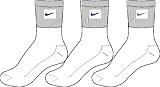 Nike 3er Pack Dri-Fit Half-Cushion Quarter / SX2916-101 - 