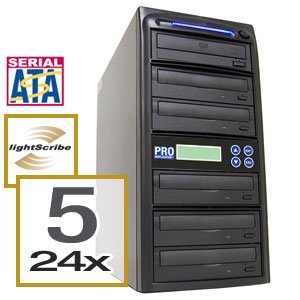 Produplicator 1-5 Lightscribe Burner 24X CD DVD Duplicator On Sale
