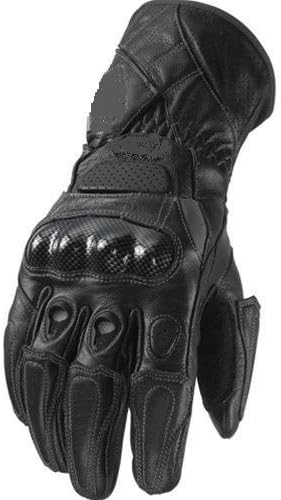 Spaceiz Professional Leather B3d Black Motorbike Motorcycle Biker Gloves Size Medium