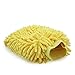 Crusar Microfiber Chenille Dust Wash Mitt Thick and Super Absorbent Universal Fit for Most Hands Use Wet or Dry Yellow Pack of 1