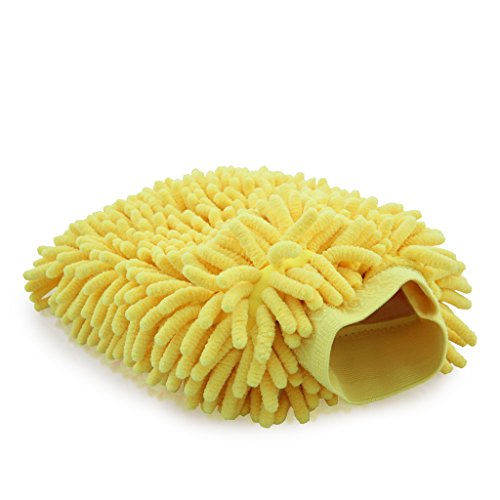Crusar microfiber chenille dust wash mitt thick and super absorbe…
