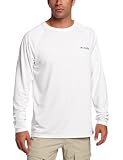 Columbia Mens Terminal Tackle Long Sleeve Shirt, White/Bass 2, X-Large