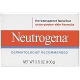 Neutrogena Transparent Facial Bars, Acne-Prone Skin Formula, 3.5-Ounce Bar (Pack of 8)