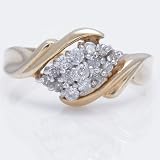 Ladies Diamond Ring in 10k Gold